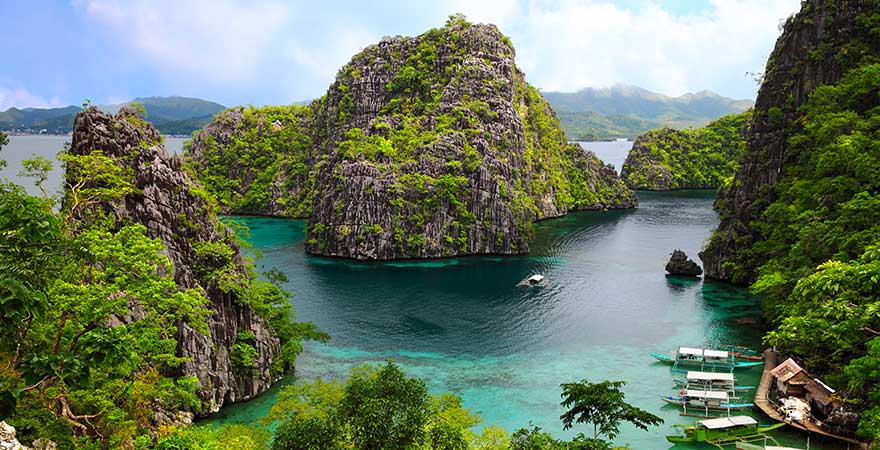 Landschaft rund um Coron auf den Philippinen
