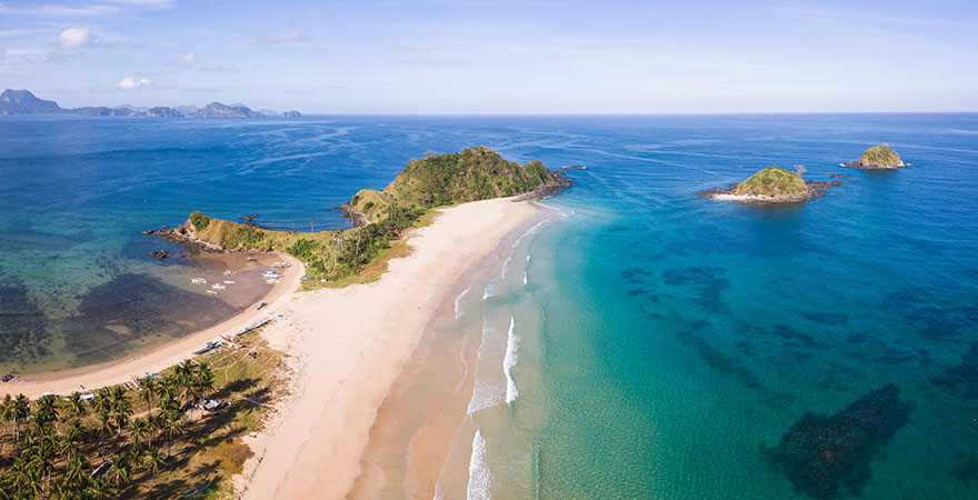 Nacpan Beach in El Nido auf den Philippinen