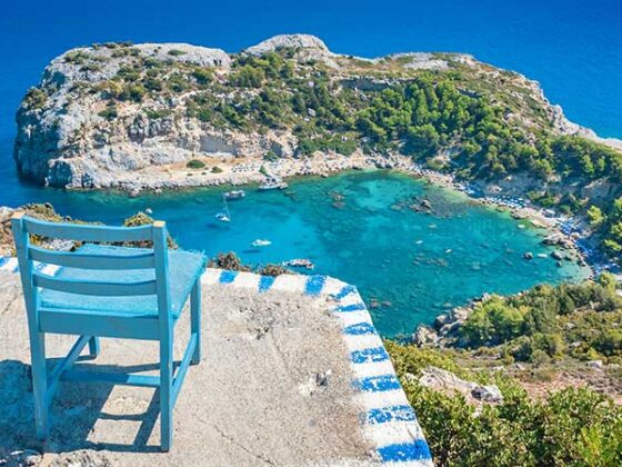 Anthony Quinn Bay auf Rhodos in Griechenland