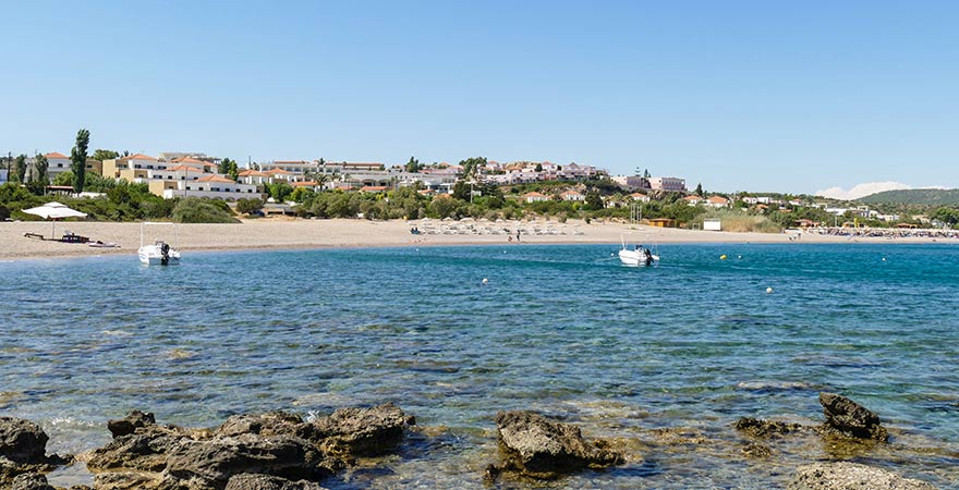 Kiotari Beach auf Rhodos in Griechenland