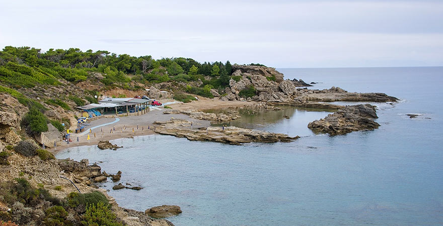 Tassos Beach auf Rhodos in Griechenland