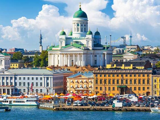 Skyline von Finnlands Hauptstadt Helsinki