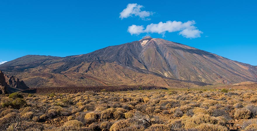 Pico del Teide auf Teneriffa im Sonnenschein