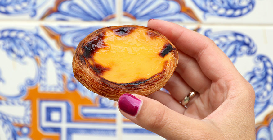 Portugiesisches Gebäck Pastéis de Nata