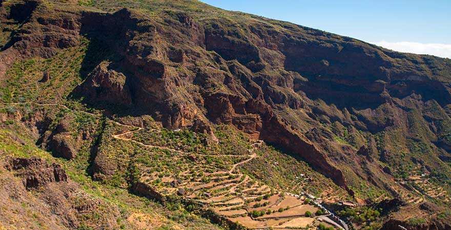 "Barranco de Guayadeque"-Schlucht auf Gran Canaria