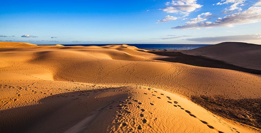 Dünen in Maspalomas auf Gran Canaria, Kanaren, Spanien