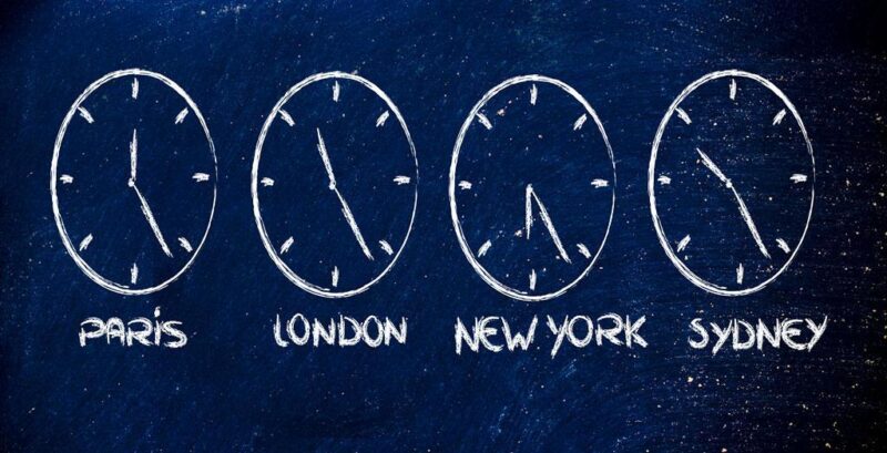 Zeitverschiebung, Weltuhr