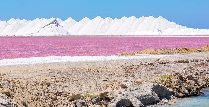Salzberge auf Bonaire