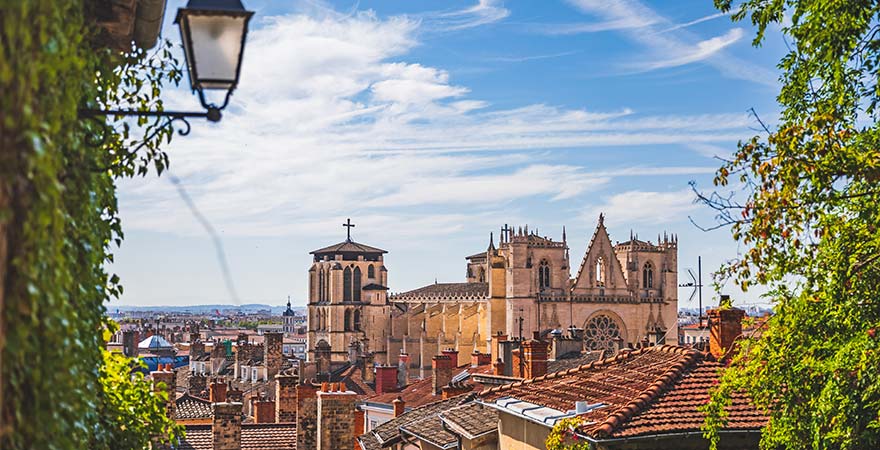 Kathedrale Saint-Jean in Lyon in Frankreich
