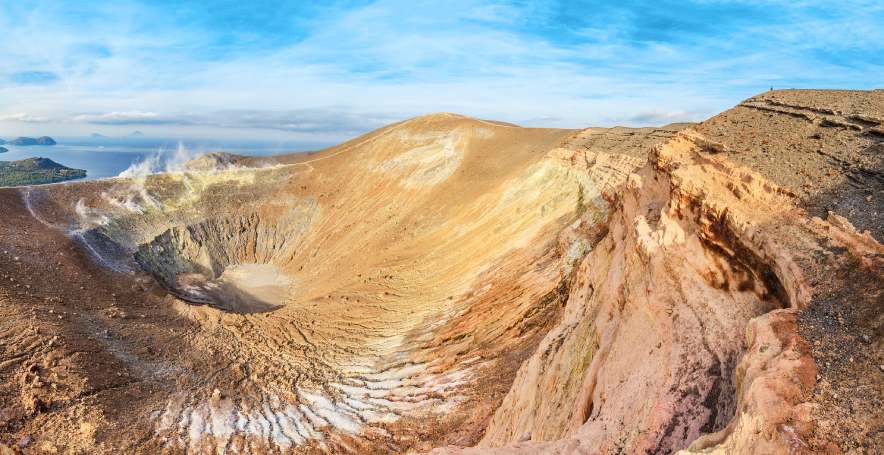 Vulkan Vulcano auf Sizilien