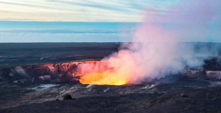 Lava im Vulkan Kilauea, Hawaii