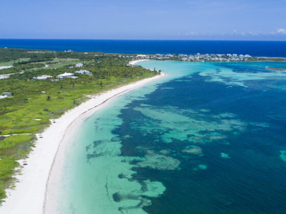 Bahamas Strand Blick von Oben