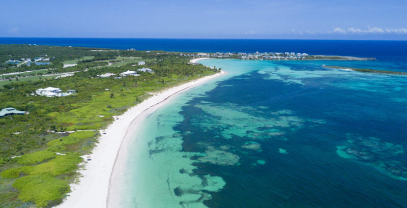Bahamas Strand Blick von Oben