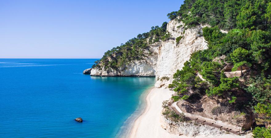 Baia delle Zagare in Apulien