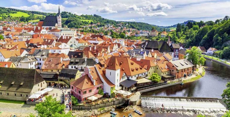 Krumau an der Moldau, Panoramablick