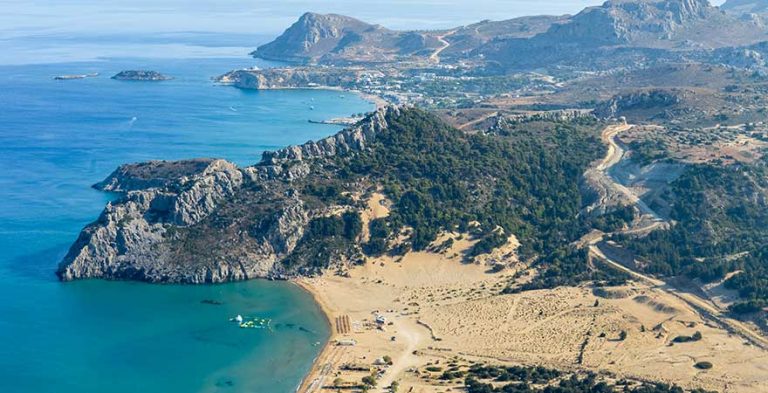Tsambika-Strand auf Rhodos in Griechenland