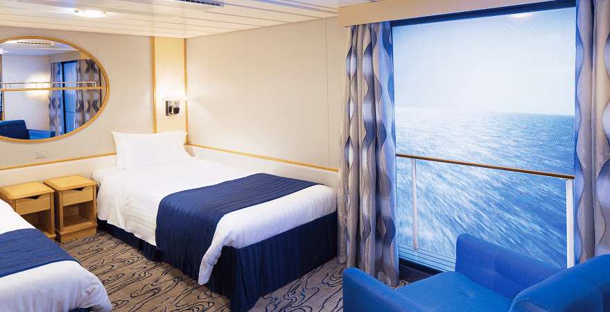 Kabine Bedeutung: Kreuzfahrtkabine von innen