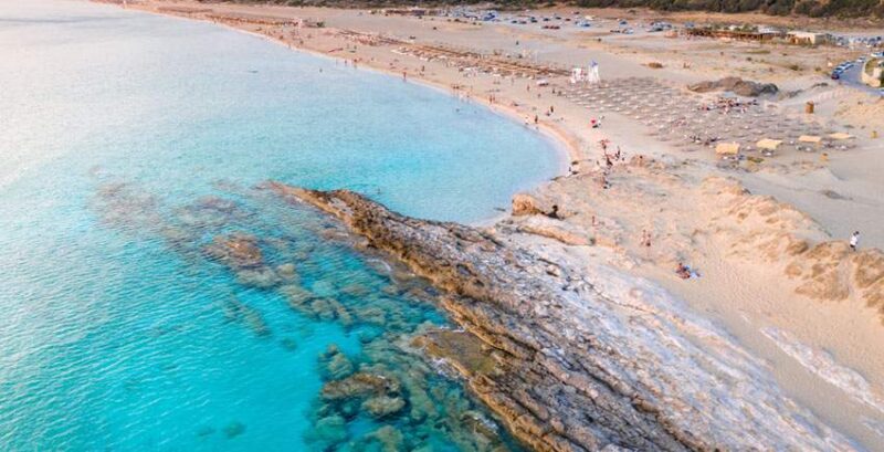Strand Falasarna auf Kreta von Oben