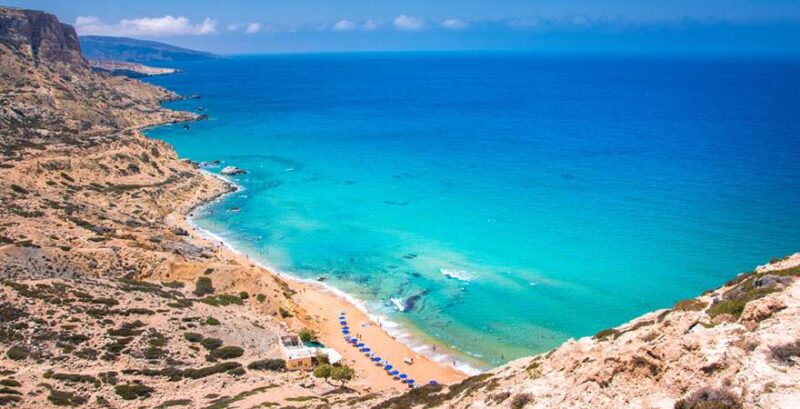 FKK-Strand von Kokkini Ammos, Matala, Kreta, Griechenland