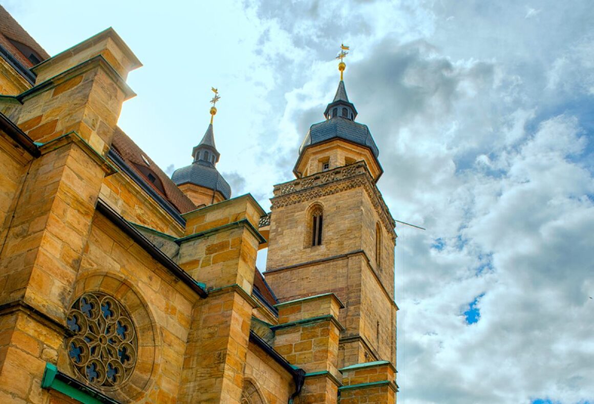 Die historische Dreifaltigkeitskirche in Bayreuth, Bayern, Deutschland