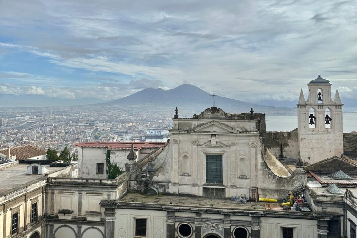 Blick auf Neapel und den Vesuv