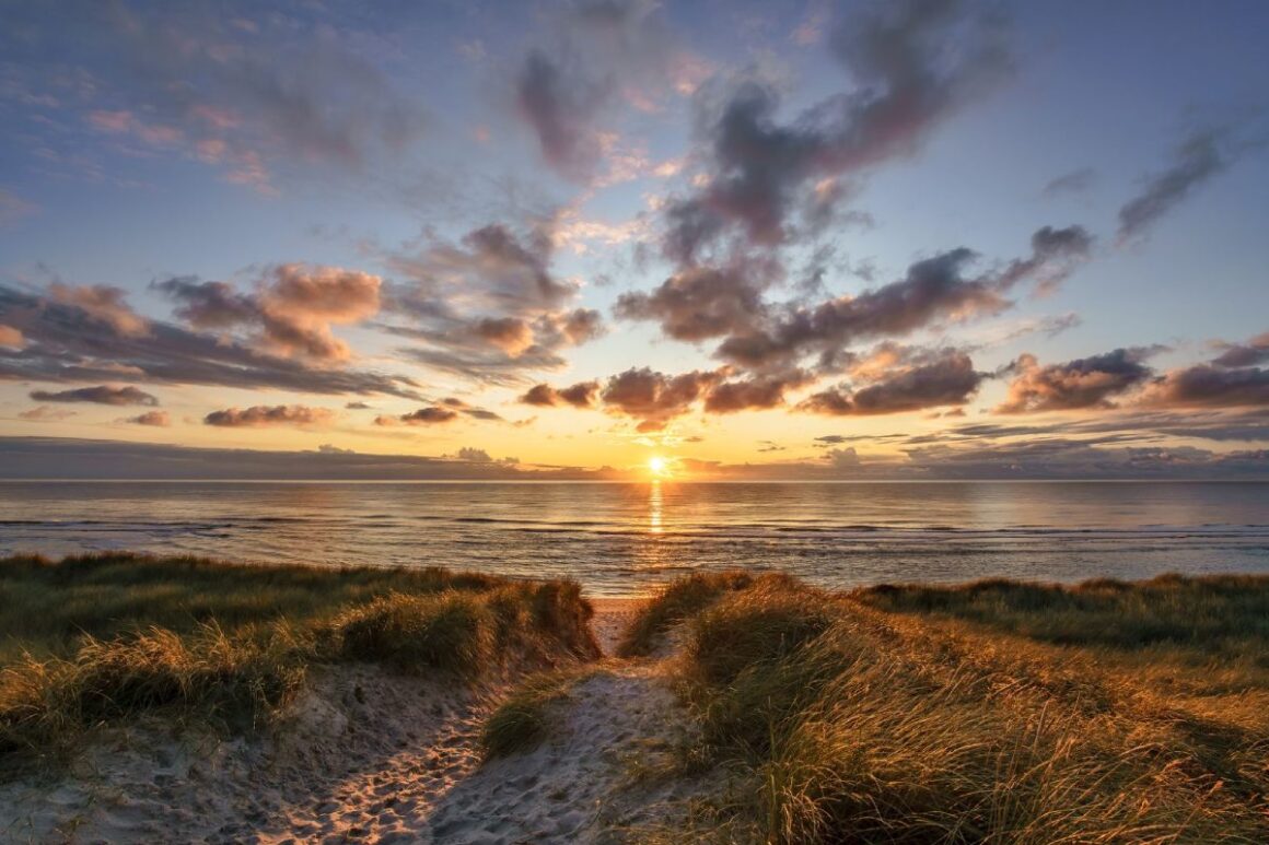 Sonnenuntergang am Strand von Hoernum, Sylt