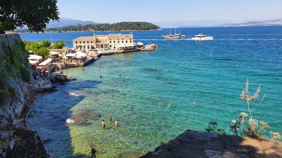 Faliraki Stadtstrand auf Korfu