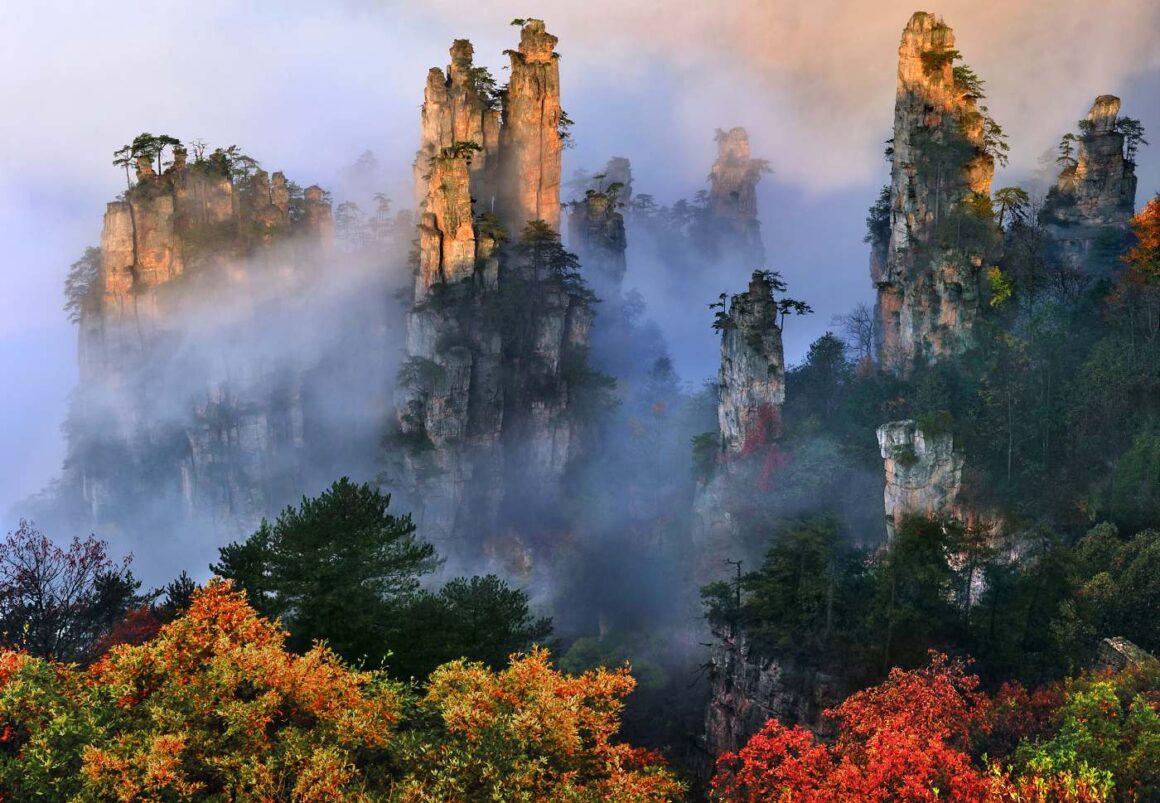 Avatar Berge im Nationalpark Zhangjiajie, China