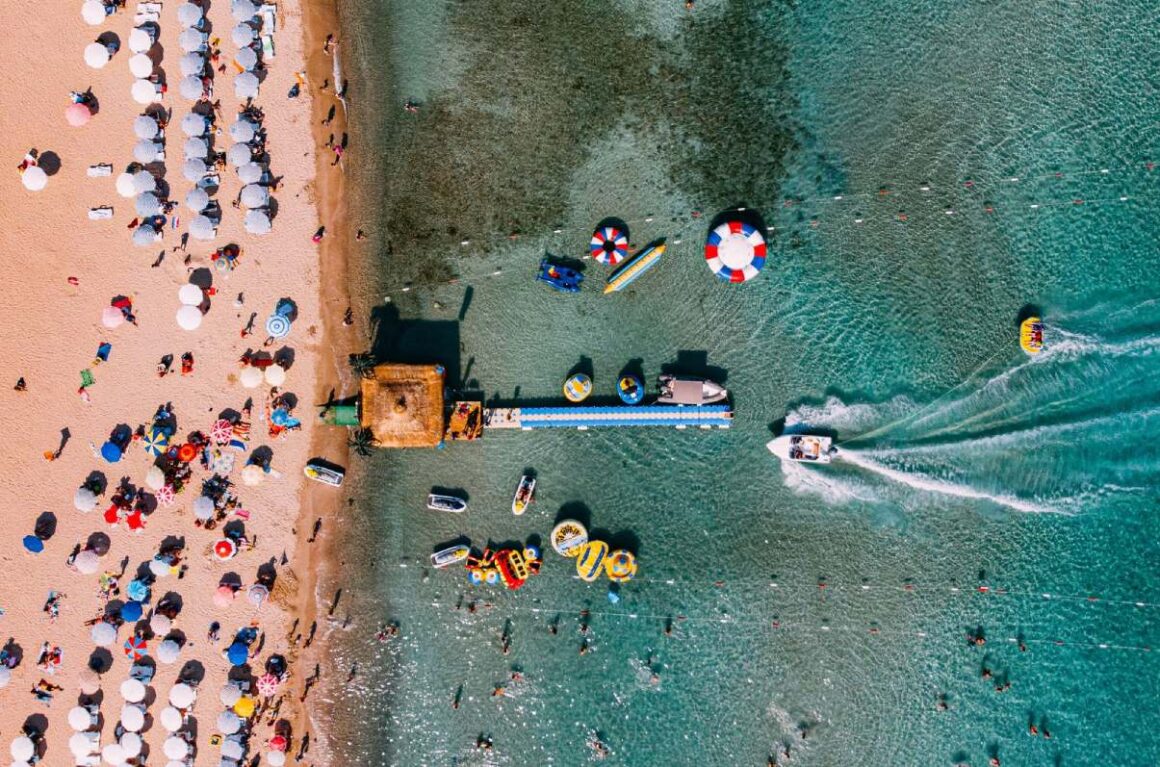 Luftaufnahme Altinkum Beach, Türkei