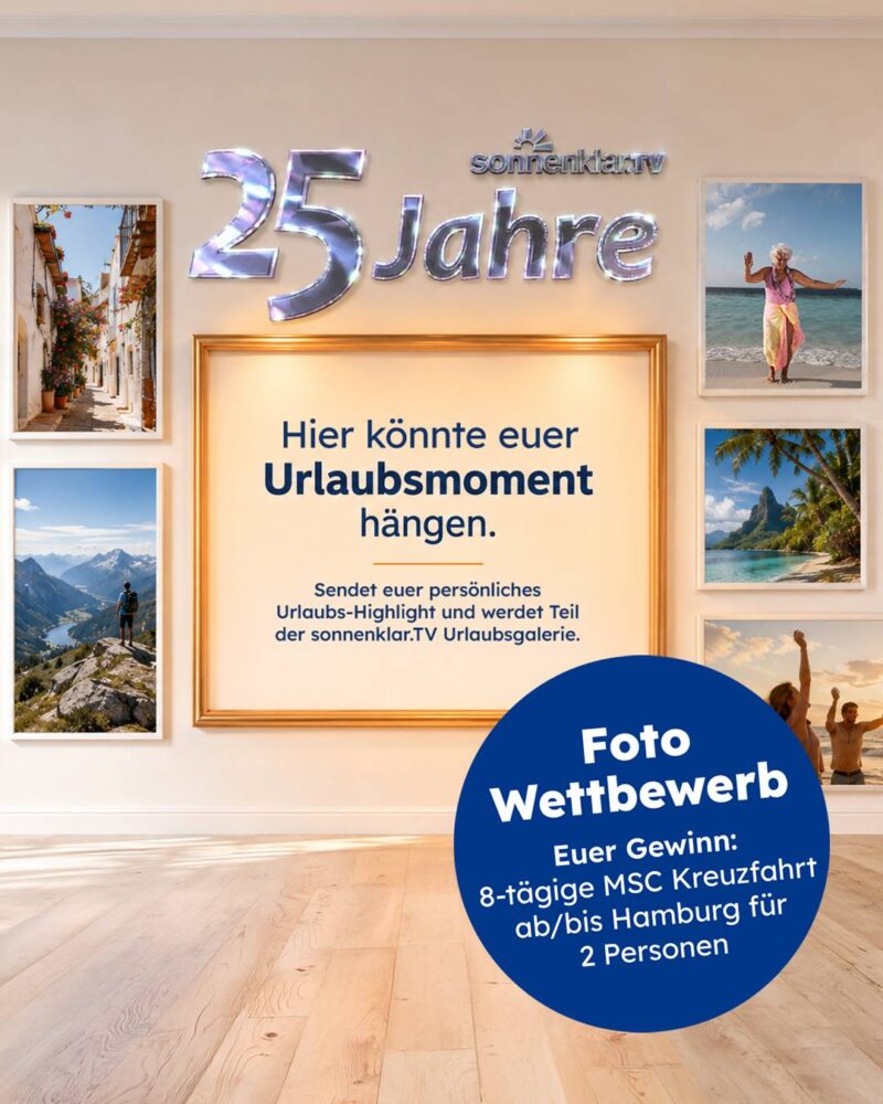 Foto-Gewinnspiel von sonnenklar.tv Banner September 2026
