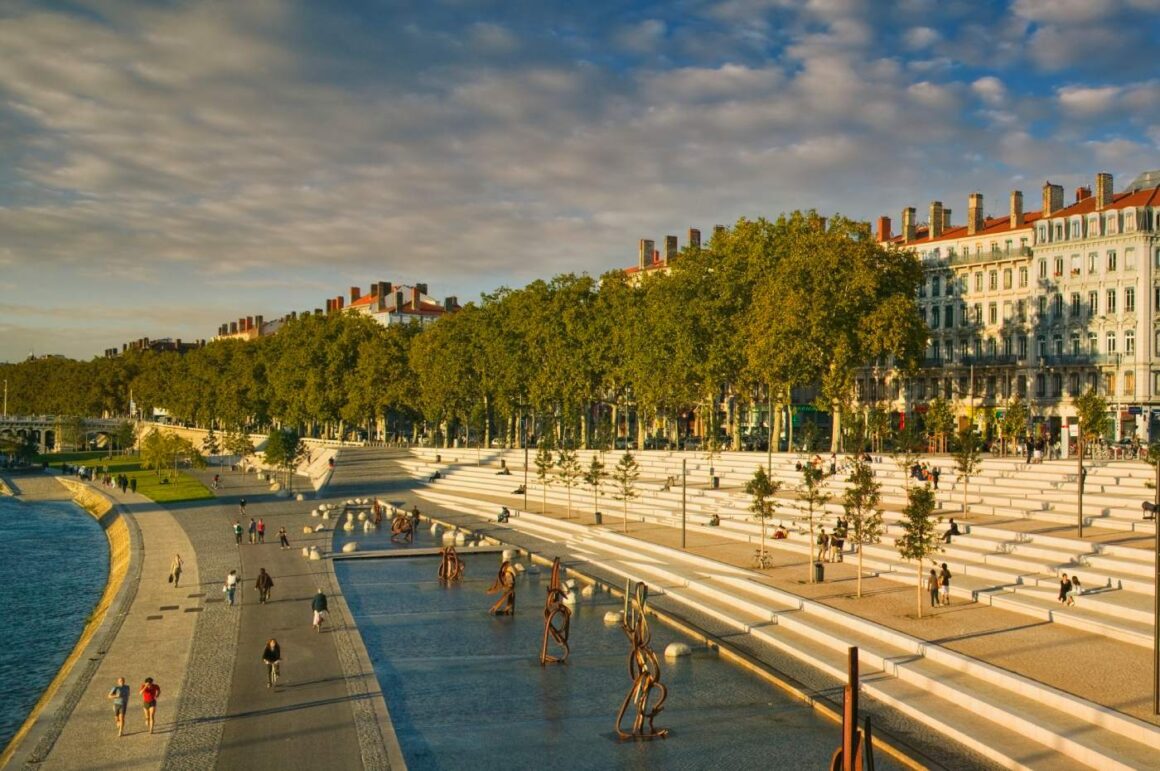 Riverside Promenade in Lyon