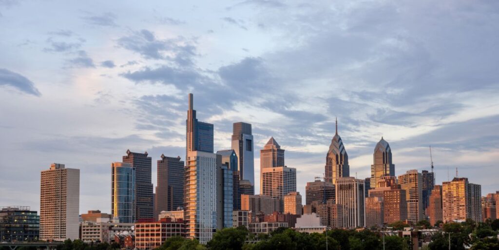 Skyline von Philadelphia, Pennsylvania, USA