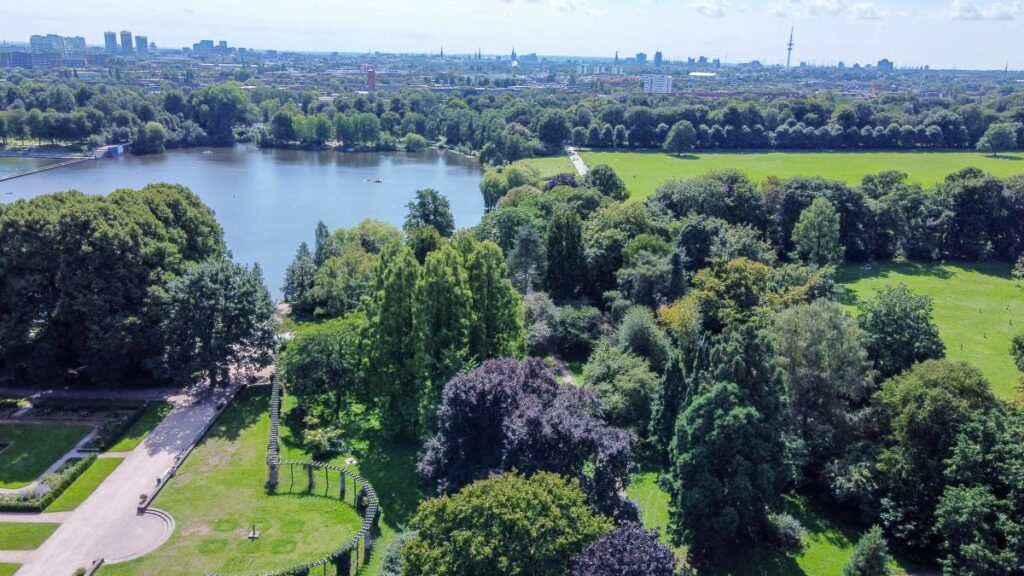 Luftaufnahme Stadtpark Hamburg