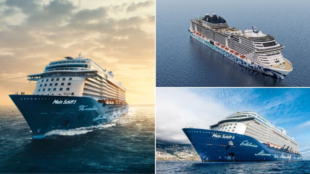 TUI Cruises und MSC Kreuzfahrtschiffe