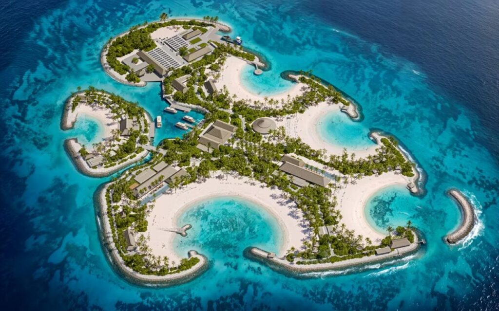 Sandy Cay von MSC Cruises Vogelperspektive