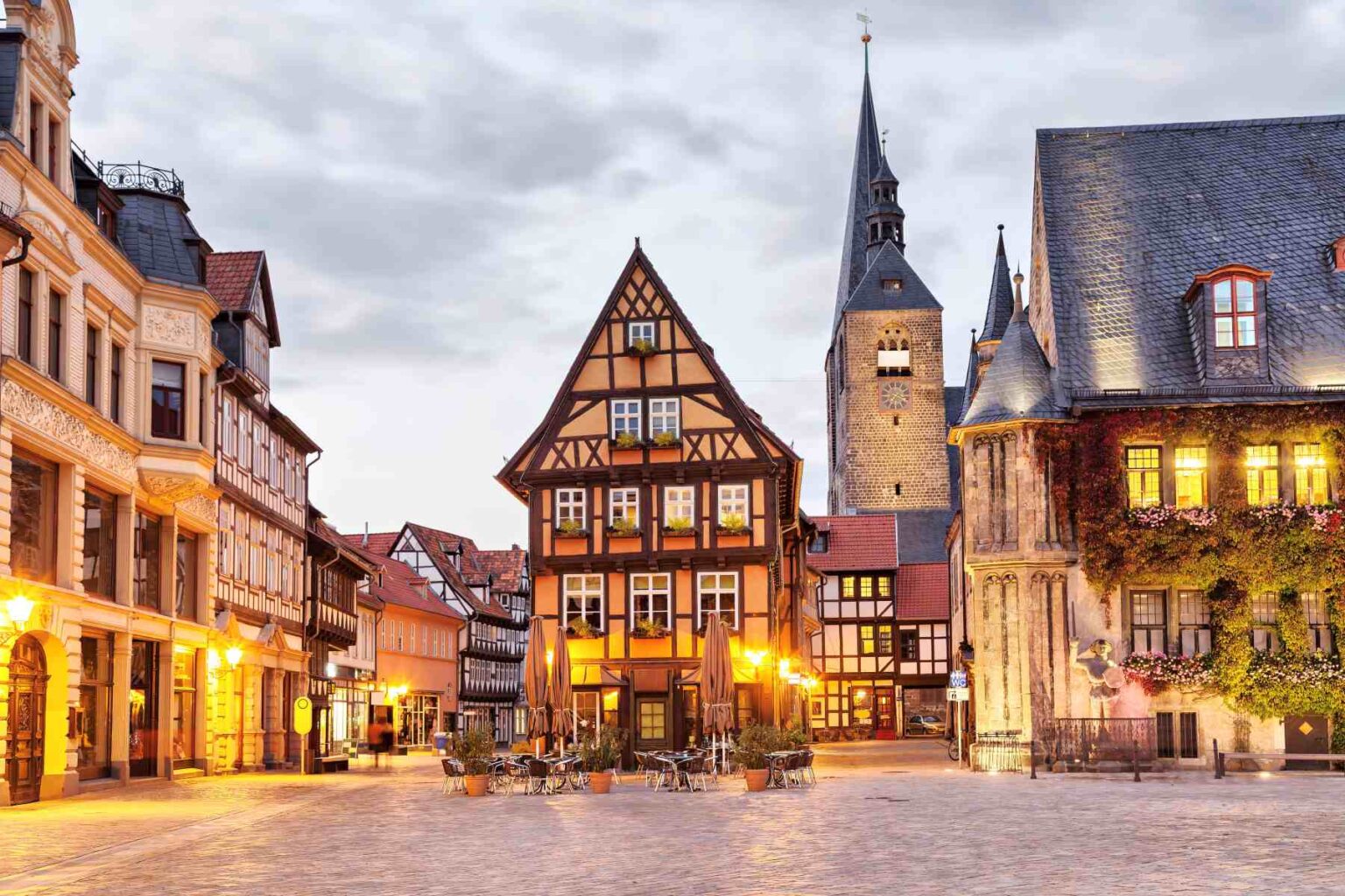 Deutschland knackt Übernachtungsrekord Marktplatz von Quedlinburg im Harz